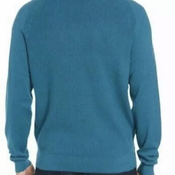 NEW Cutter & Buck Mens Lakemon Mixed Stitch Crewneck Sweater Size 5XB/5TG Blue - Picture 3 of 5